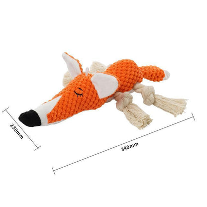 Lighteme Hundespielzeug in Tierform mit Quietschgeräusch (6 Farben)