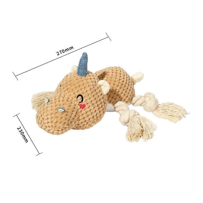 Lighteme Hundespielzeug in Tierform mit Quietschgeräusch (6 Farben)