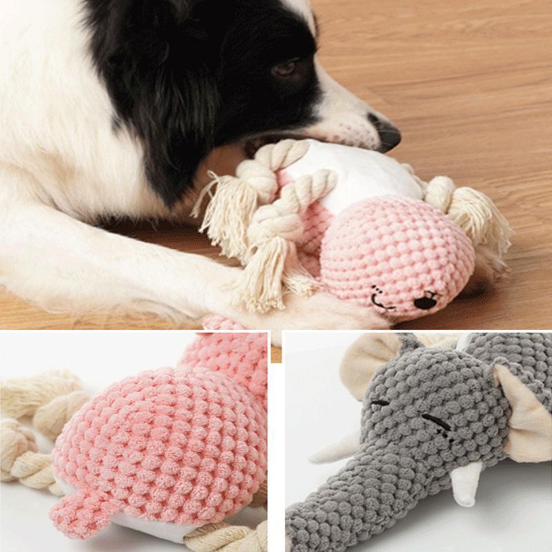 Lighteme Hundespielzeug in Tierform mit Quietschgeräusch (6 Farben)