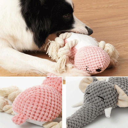 Lighteme Hundespielzeug in Tierform mit Quietschgeräusch (6 Farben)