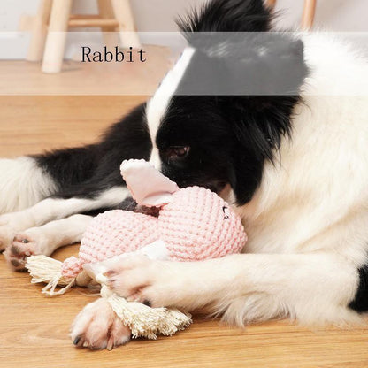 Lighteme Hundespielzeug in Tierform mit Quietschgeräusch (6 Farben)