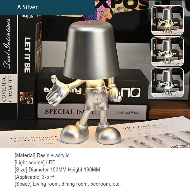 Lighteme Little Golden Man Touch-Lade-Schreibtischlampe