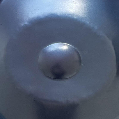 MiSoundofNature Custom Handpan Drum 22 Inch 10/11 Notes F3/F#3 Akepygnox Scale Stainless Steel/Nitrided Steel Percussion Instrument