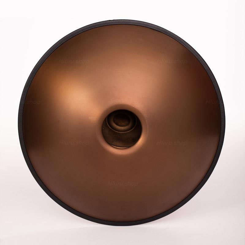 MiSoundofNature individuelle Handpan 22 Zoll 10/10+2 Noten F3 niedrige Pygmäen-Skala aus Edelstahl/nitriertem Stahl Hang Drum