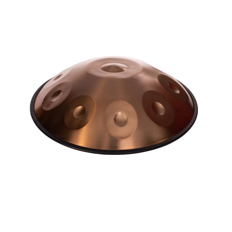 MiSoundofNature individuelle Handpan 22 Zoll 10/10+2 Noten F3 niedrige Pygmäen-Skala aus Edelstahl/nitriertem Stahl Hang Drum