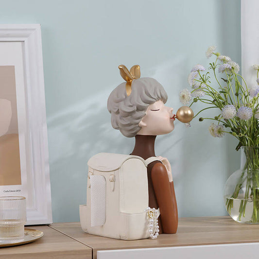 Sac à dos Lighteme pour fille, décoration de rangement en résine
