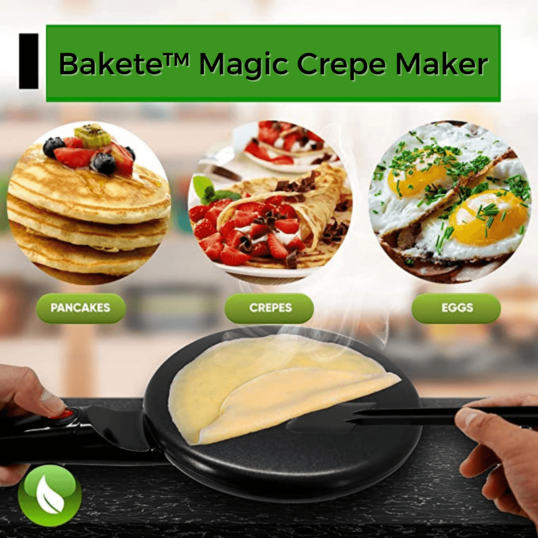Crêpière magique Lighteme + bol et fouet à œufs GRATUITS