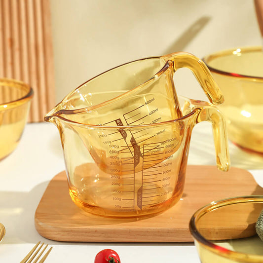 Lighteme Messbecher aus Glas zum Backen