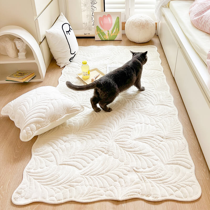 Tapis décoratif Lighteme en feuille de bananier