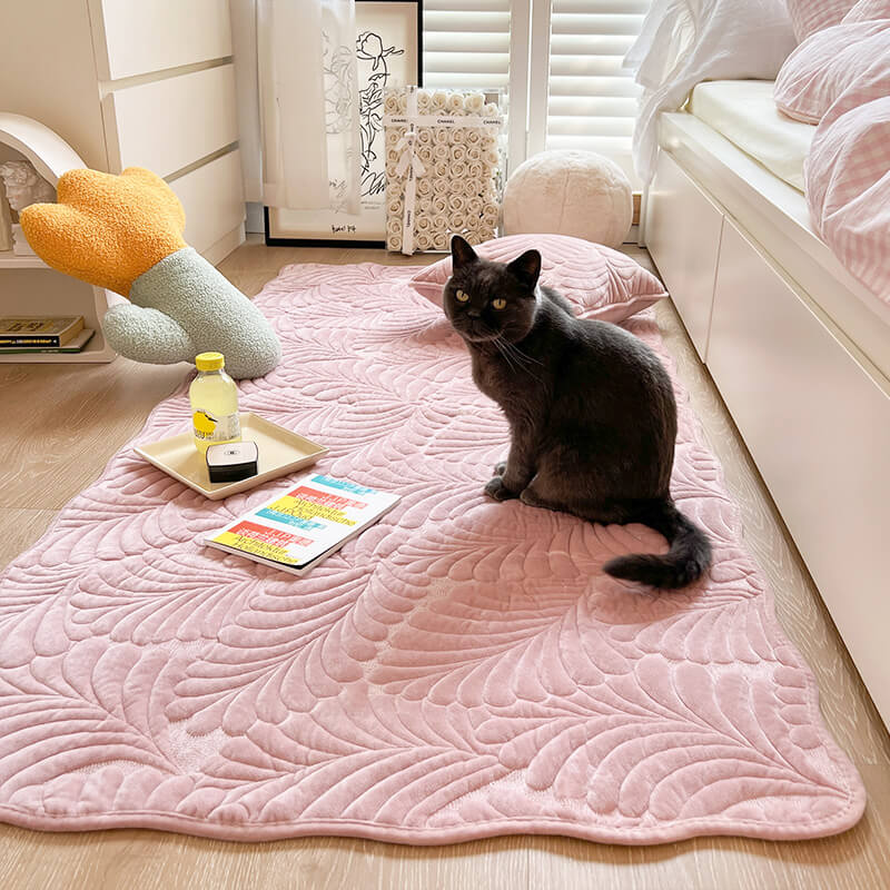 Tapis décoratif Lighteme en feuille de bananier