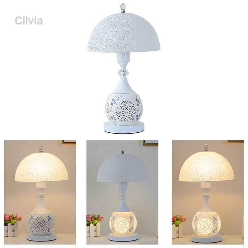 Lighteme Beautiful Crack Ceramic Table Lamp