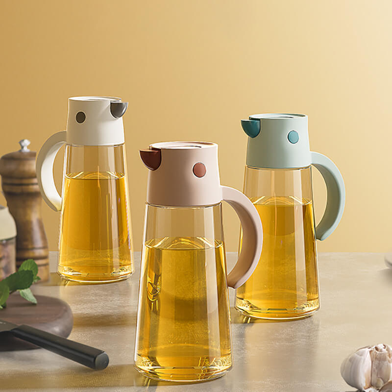 Bouteille d'huile en verre Lighteme en forme d'oiseau
