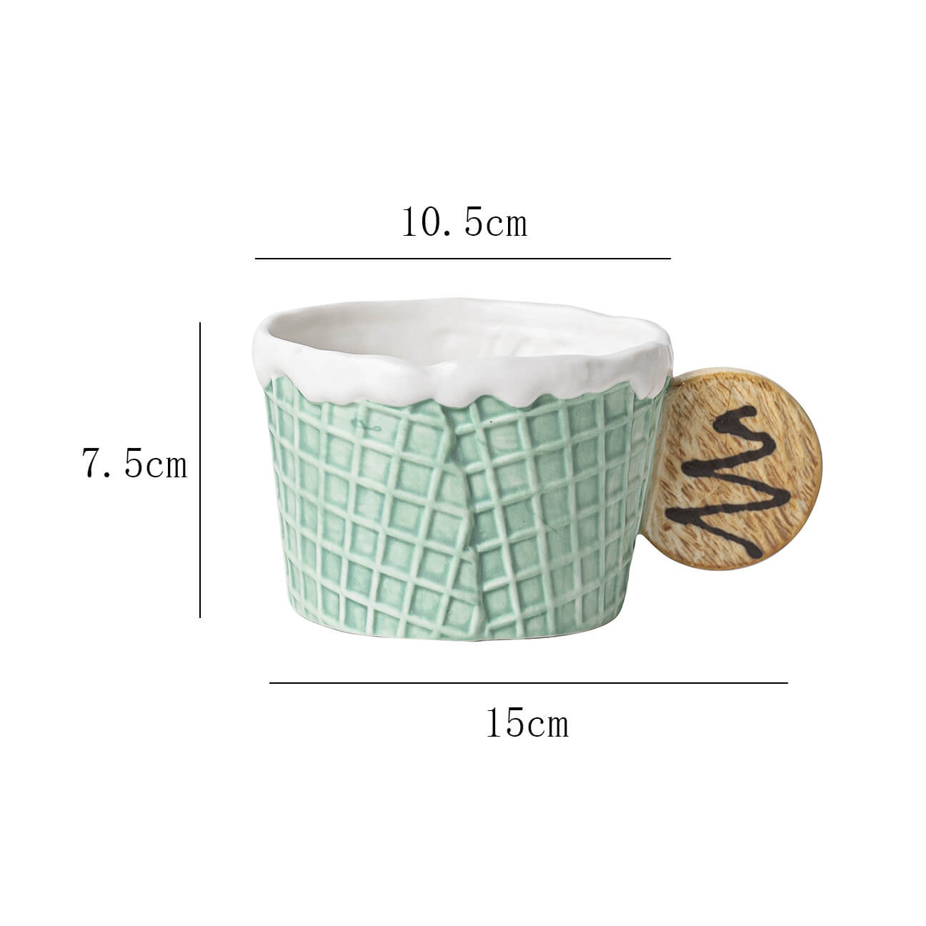 Lighteme Biscuit Ceramic Cup and Saucer