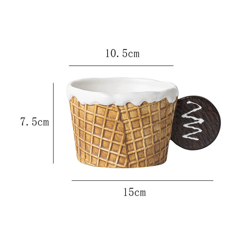 Lighteme Biscuit Ceramic Cup and Saucer
