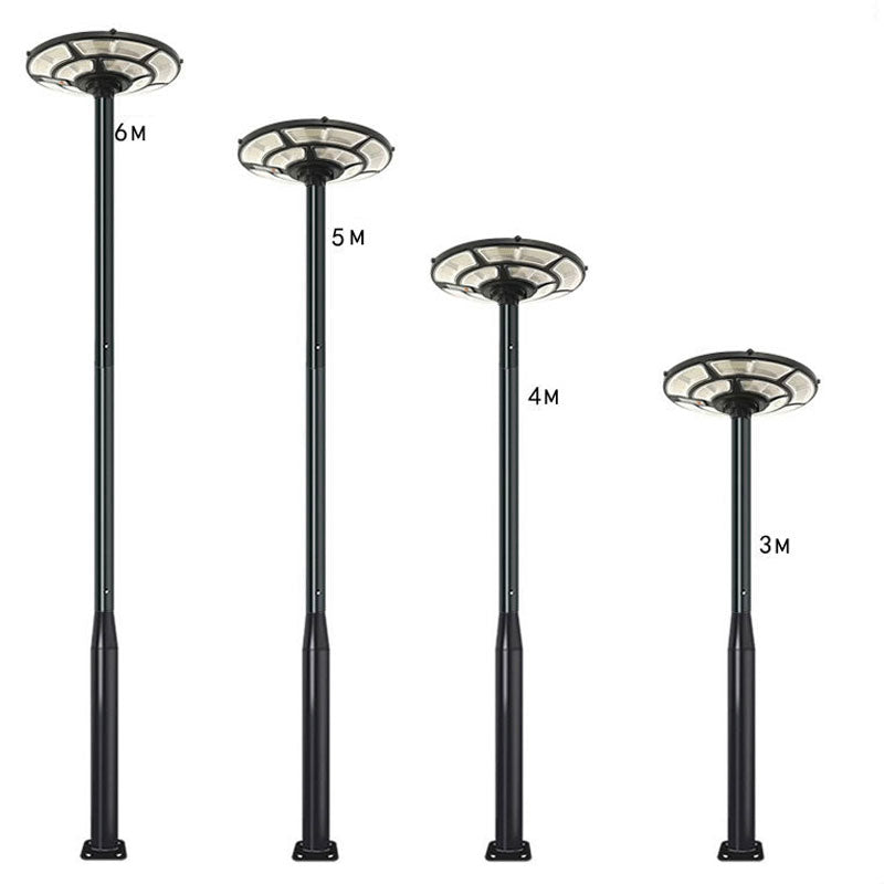 Lampadaire Lighteme de 6 m (20 pi) de qualité commerciale pour rue, stationnement et drapeau, aluminium + cage, paquet de 1