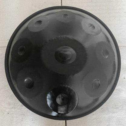 MiSoundofNature handpan personnalisé 22 pouces 9/9 + 2 notes Échelle F3 Dorian en acier inoxydable/instrument de percussion en acier nitruré