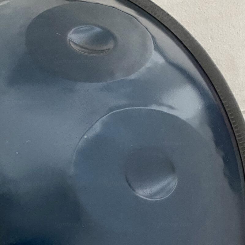 Lighteme Maßgeschneiderte Handpan drums aus Nitridstahl, d-Moll Amara 22 Zoll 9 Noten Hanging Drum