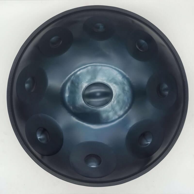 MiSoundofNature handpan personnalisé 22 pouces 9/9 + 2 notes Échelle F3 Dorian en acier inoxydable/instrument de percussion en acier nitruré
