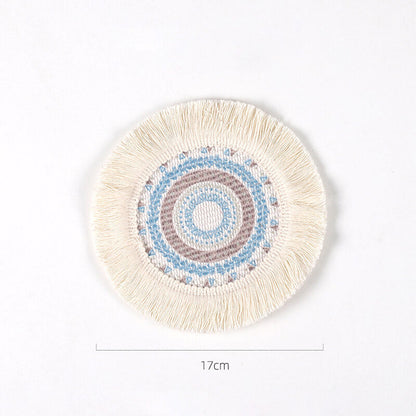 Lighteme Boho-Tischsets mit Quaste