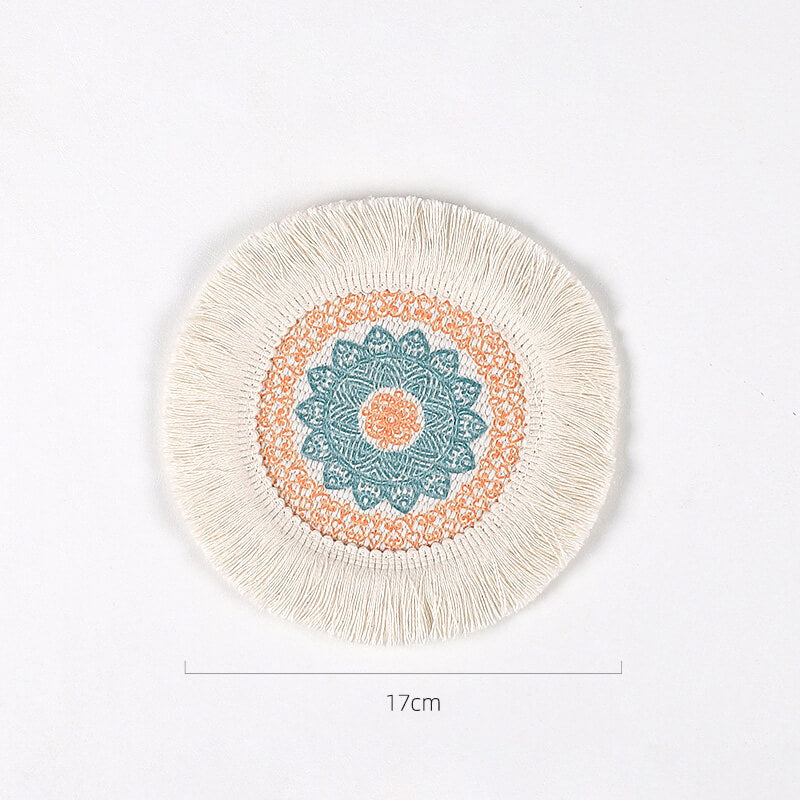 Lighteme Boho-Tischsets mit Quaste