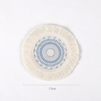 Lighteme Boho-Tischsets mit Quaste