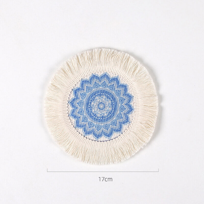 Lighteme Boho-Tischsets mit Quaste