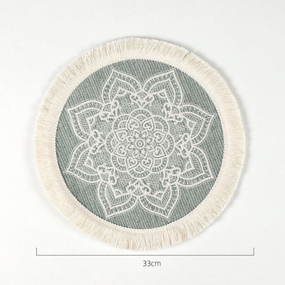 Lighteme Boho-Tischsets mit Quaste