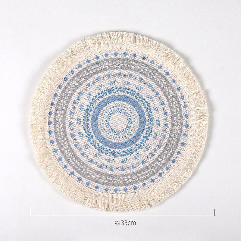 Lighteme Boho-Tischsets mit Quaste