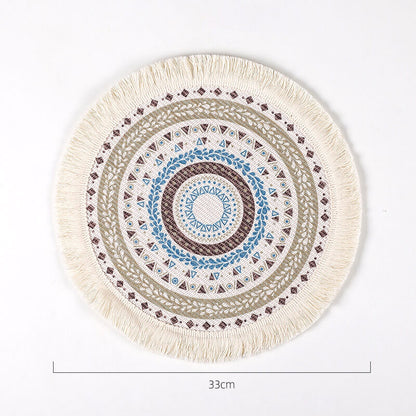 Lighteme Boho-Tischsets mit Quaste