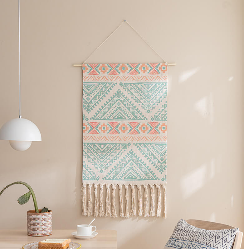 Lighteme Boho-Wandbehang mit Quaste