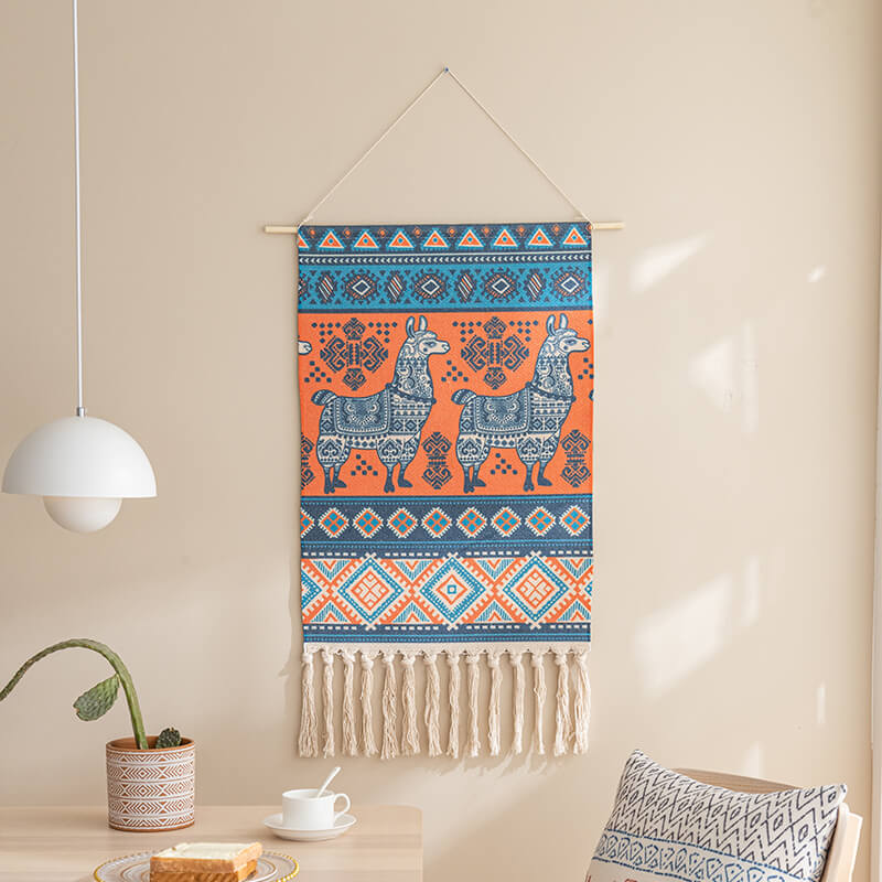Lighteme Boho-Wandbehang mit Quaste