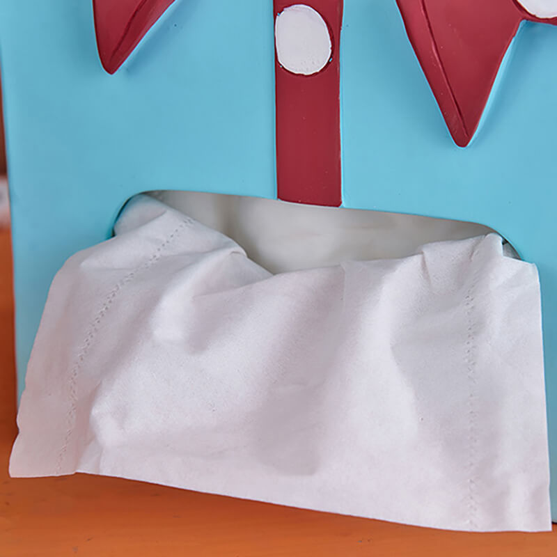 Boîte de rangement pour mouchoirs Lighteme Bowknot à pois
