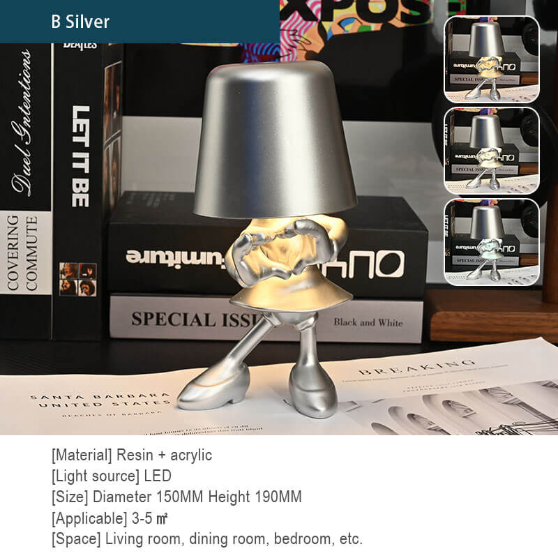 Lighteme Little Golden Man Touch-Lade-Schreibtischlampe