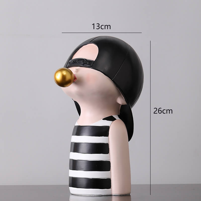 Lighteme Bubble Blowing Girl Resin Ornament