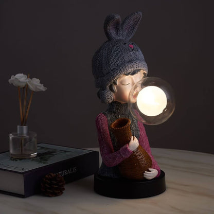 Lampe de bureau Lighteme Rabbit Ear Bubble Girl