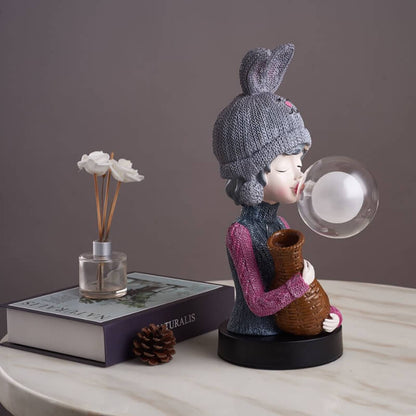 Lampe de bureau Lighteme Rabbit Ear Bubble Girl