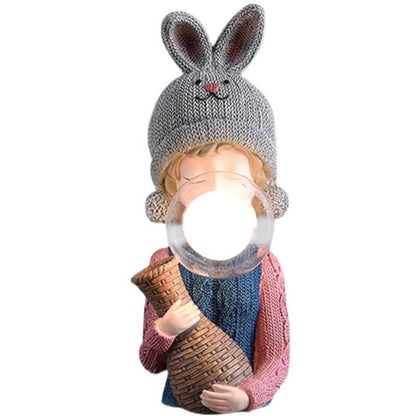 Lampe de bureau Lighteme Rabbit Ear Bubble Girl