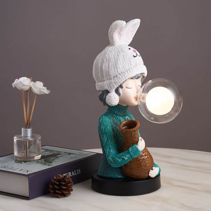 Lampe de bureau Lighteme Rabbit Ear Bubble Girl