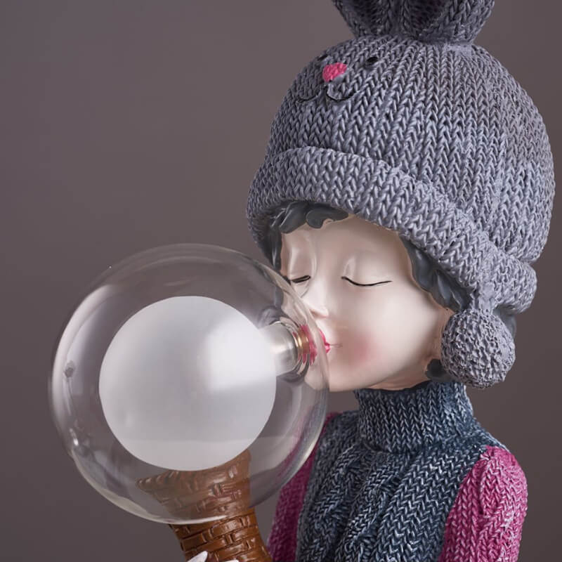 Lampe de bureau Lighteme Rabbit Ear Bubble Girl