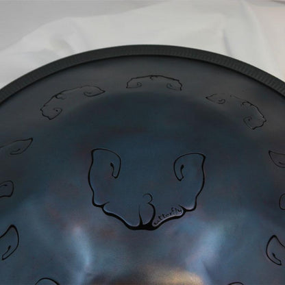 Lighteme 20 pouces Butterfly Drum - E Handpan à langue en acier éolien