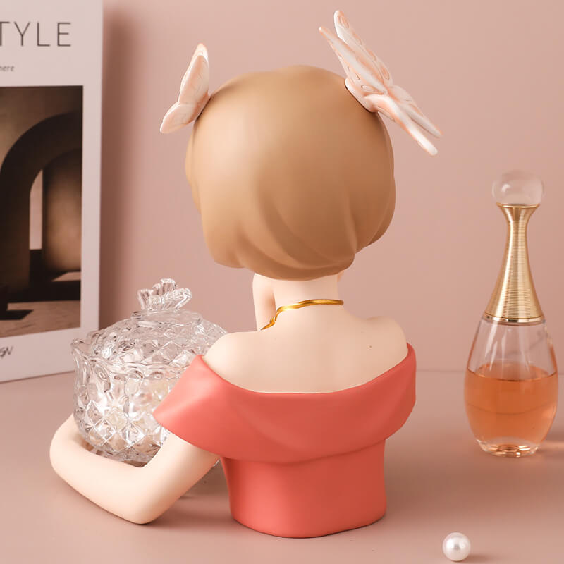 Lighteme Butterfly Girl Desktop Storage Decoration
