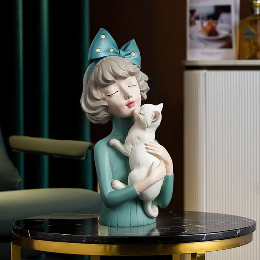Sculpture ornementale de fille papillon Lighteme