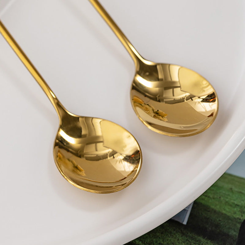 Lighteme Cartoon Snack Stainless Steel Dessert Spoon 4Pcs Set