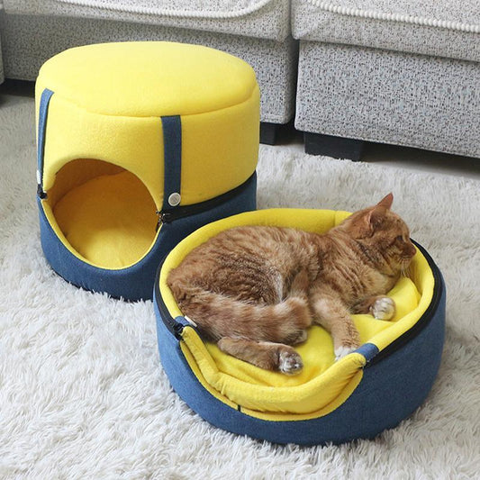 Lighteme Cartoon Dual Purpose Design Cat Nest (4 colors)