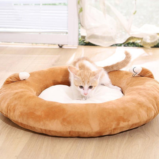 Coussin épais et doux Lighteme Cat, motif dessin animé mignon