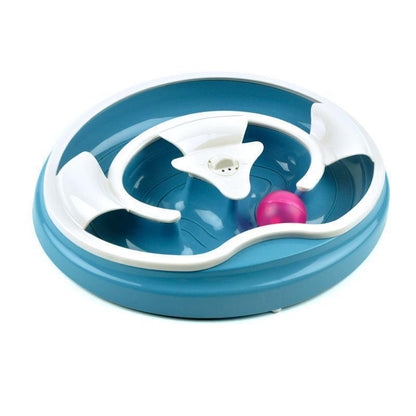 Lighteme Katzen-Drehteller-Spielzeug mit akustooptischem Ball (3 Farben)