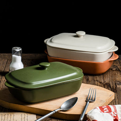 Lighteme Ceramic Baking Dish With Lid