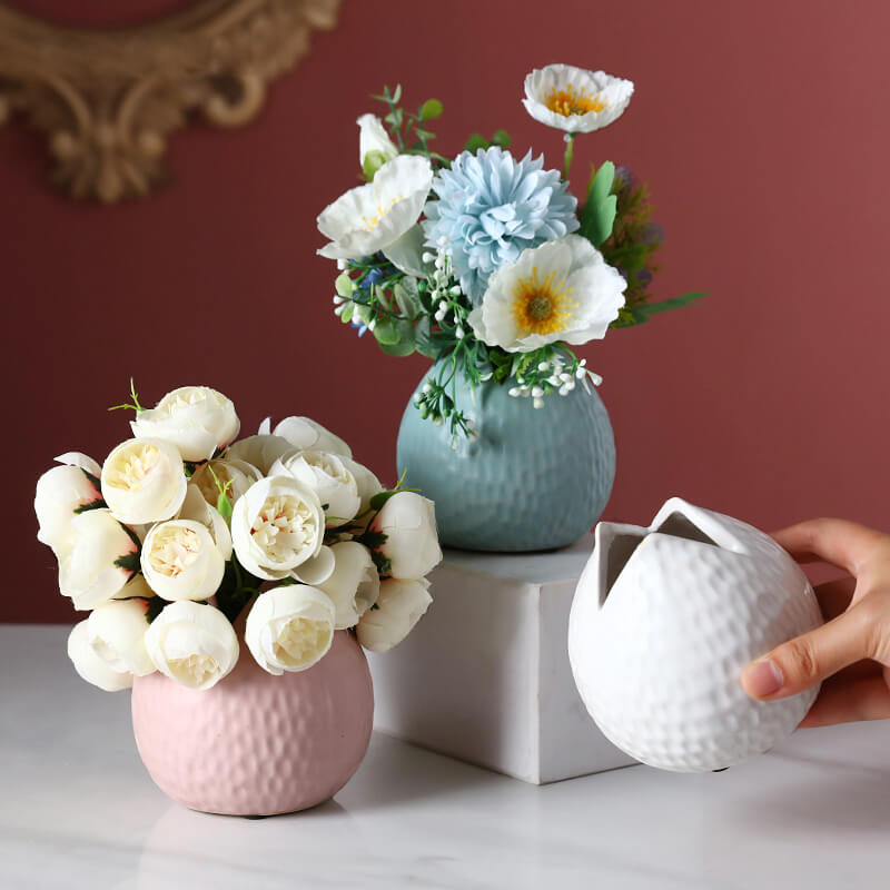 Vase en céramique gaufré Lighteme