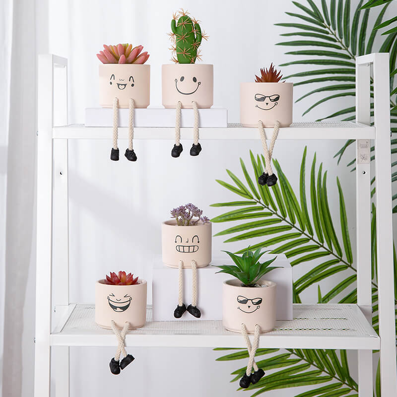 Lighteme Keramik-Emoji-Vase