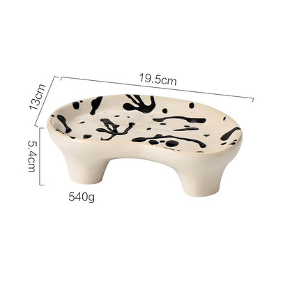 Plateau de rangement de bureau pour bijoux en céramique Lighteme
